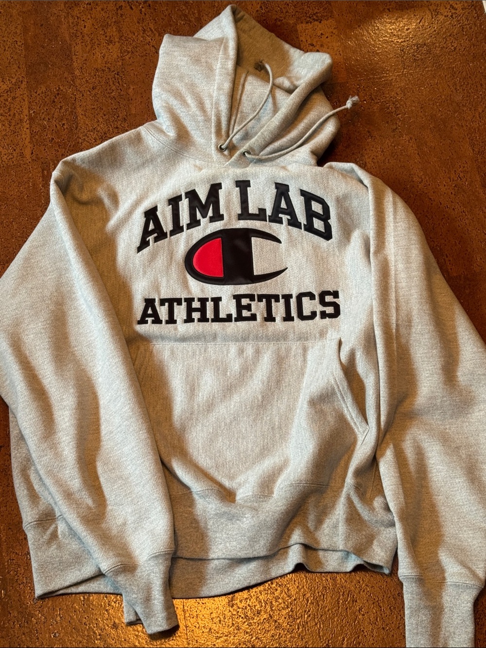 Champion x Aim Lab Men's Gray Athletics Hoodie